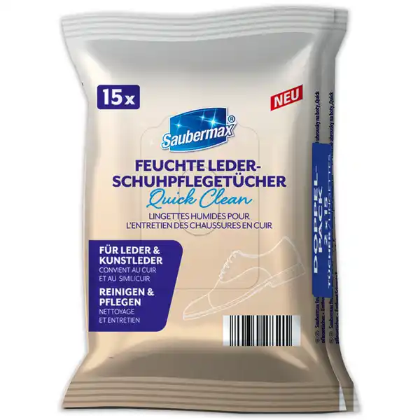 Bild 3 von Saubermax Feuchte Schuhpflegetücher