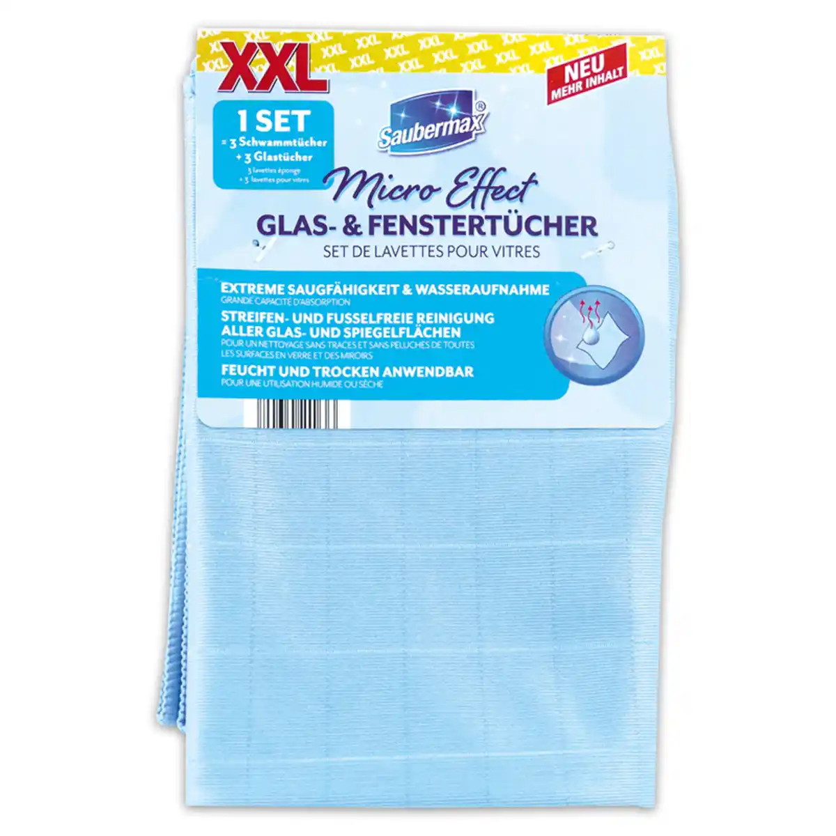 Bild 3 von Saubermax Brillanttücher / Glas- & Fenstertücher XXL