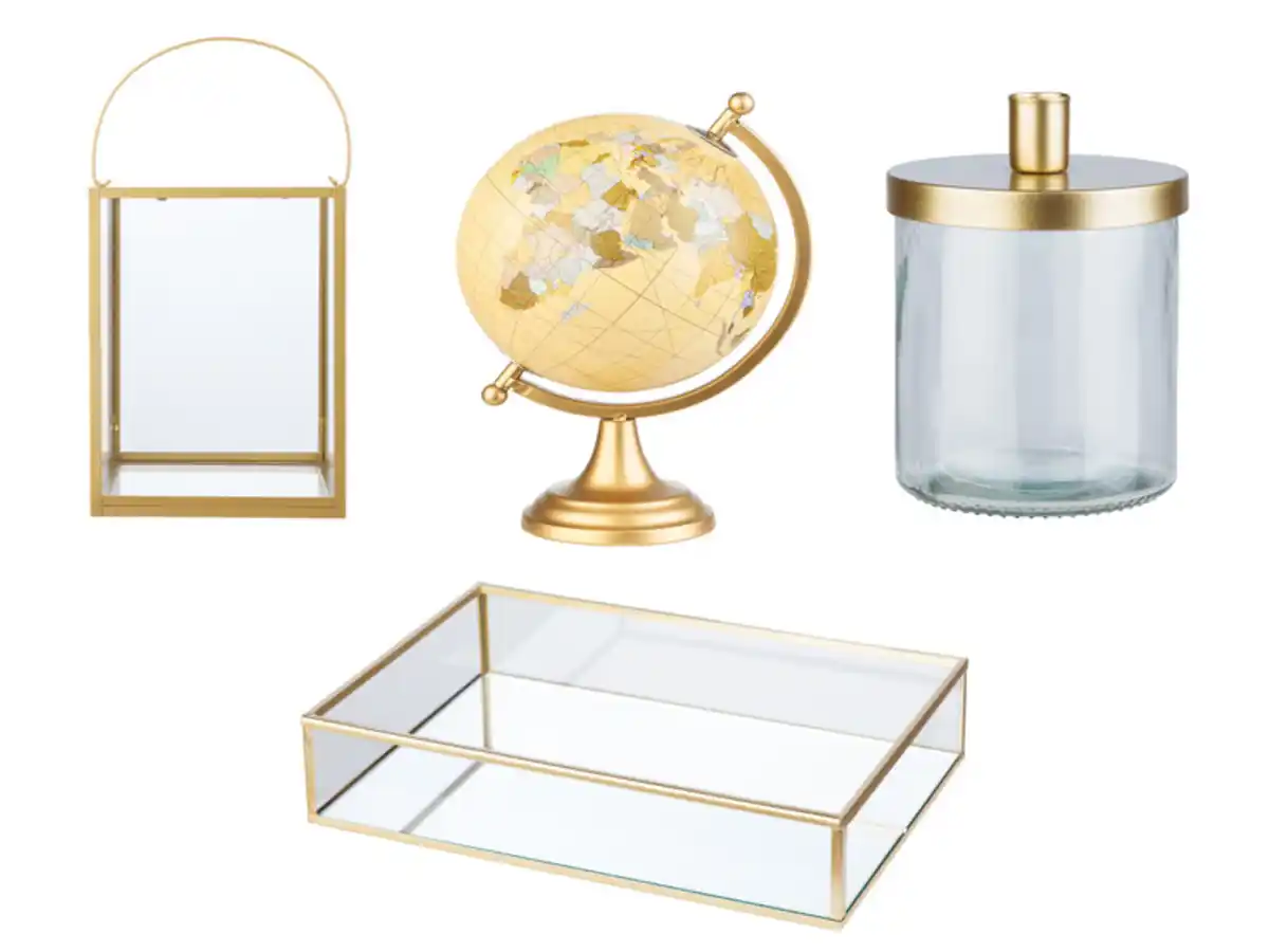 Bild 1 von LIVARNO home Deko-Accessoires, goldfarbig