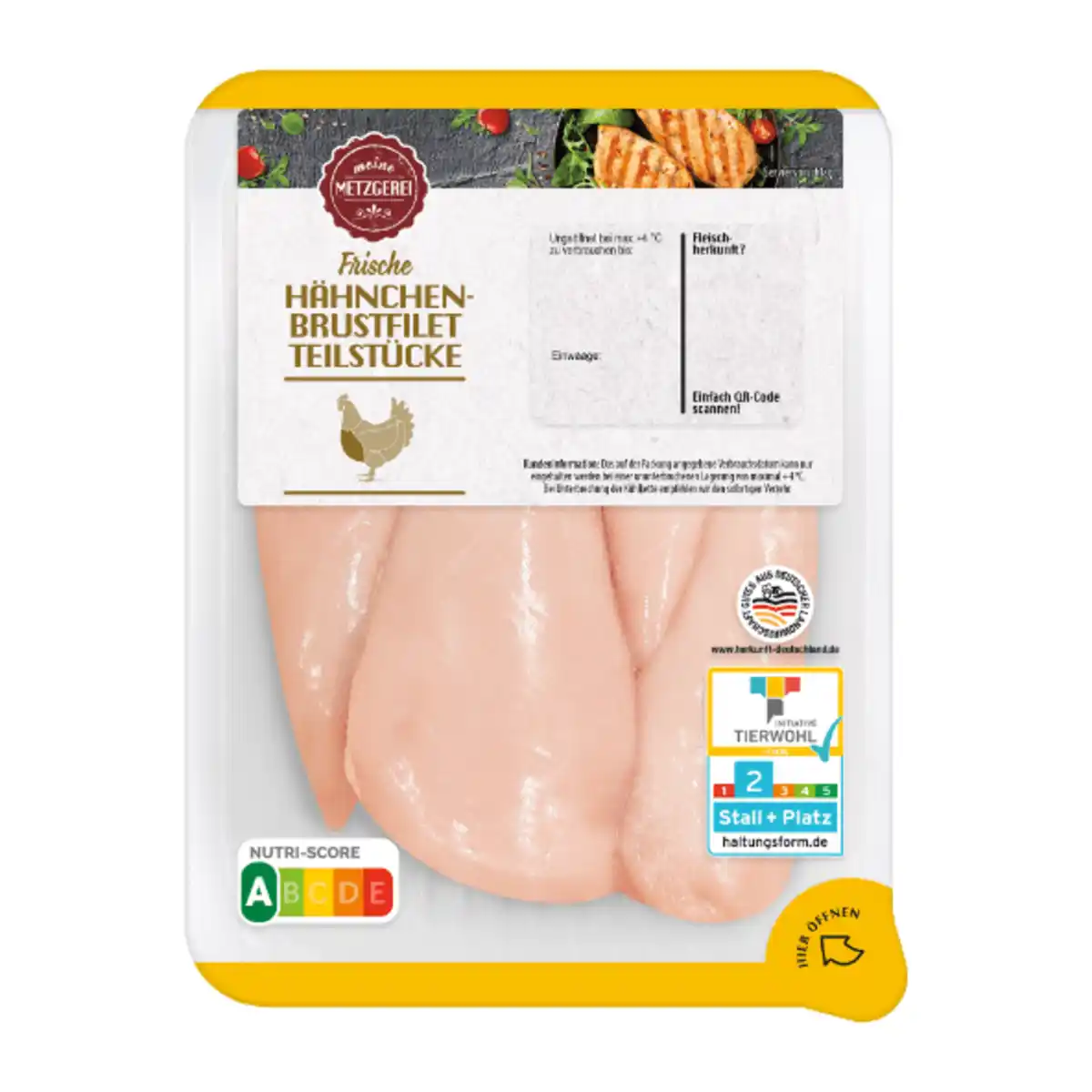 Bild 2 von MEINE METZGEREI Hähnchenbrustfilet-Teilstücke 600g