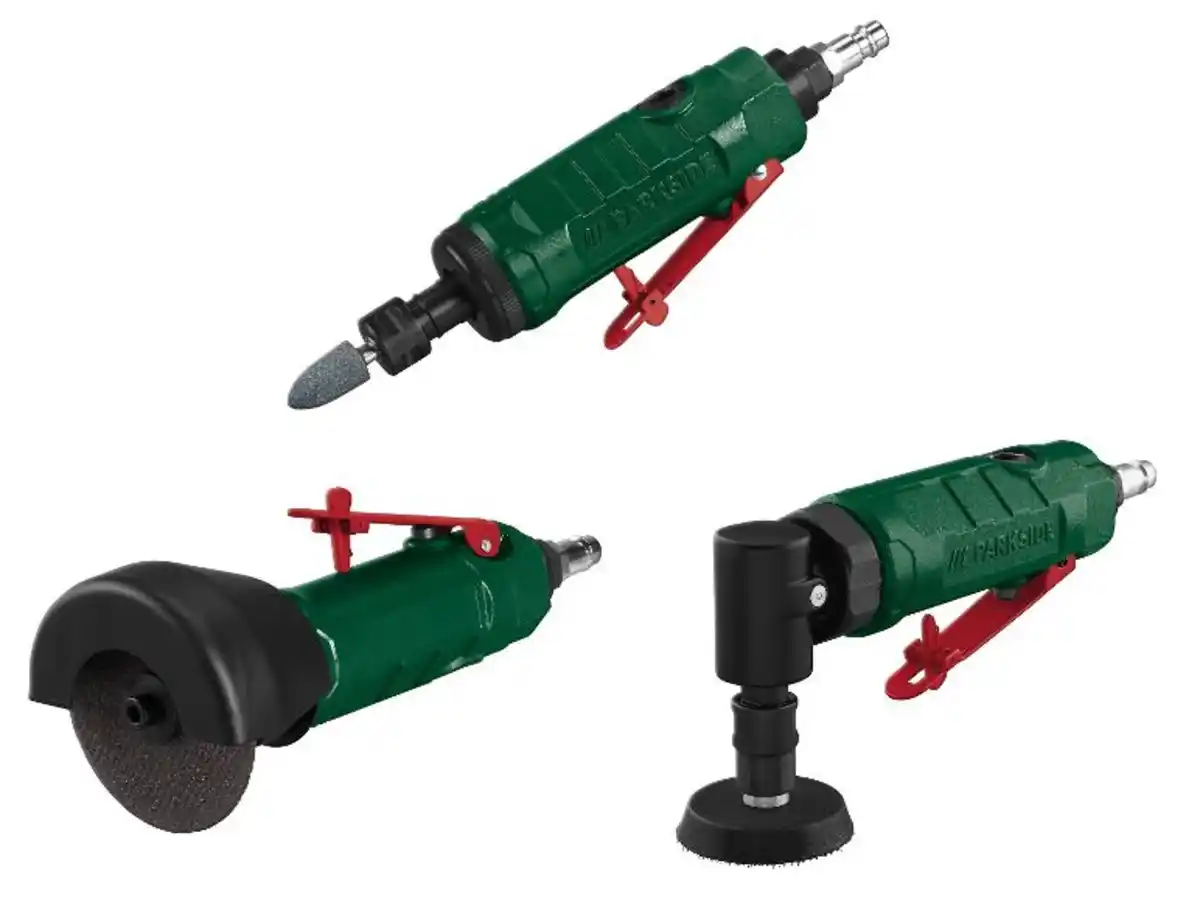 Bild 1 von PARKSIDE® Druckluft-Stabschleifer-Set »PDSS 16 B2«/Druckluft-Trennschleifer »PDTS 6.3 C4«/Druckluft-Tellerschleifer »PDTLS 6.3«