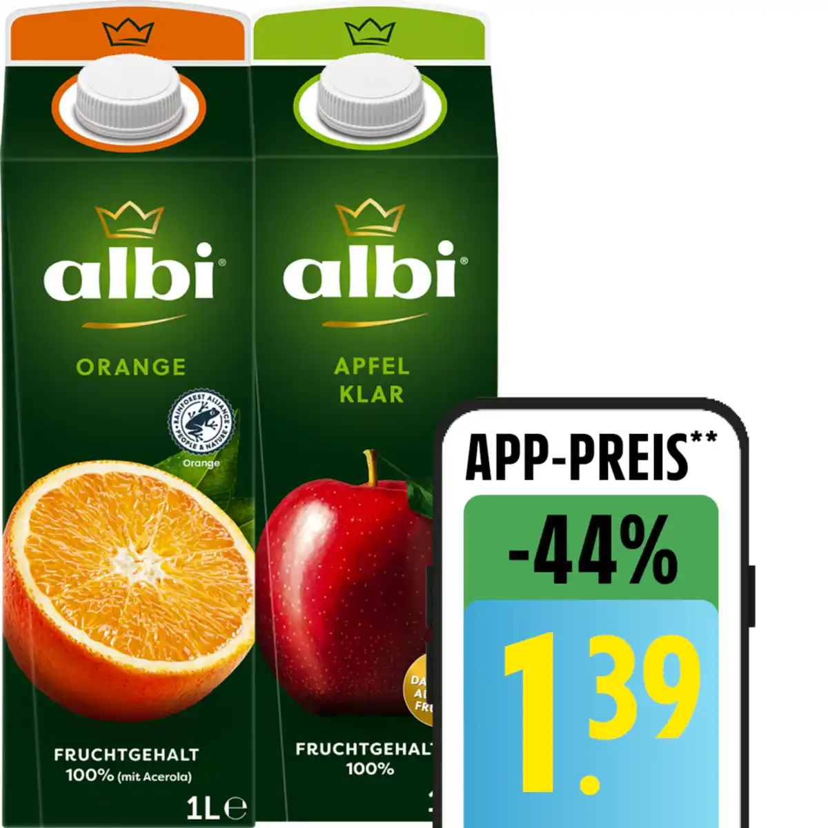 Bild 1 von albi Fruchtsaft oder Nektar