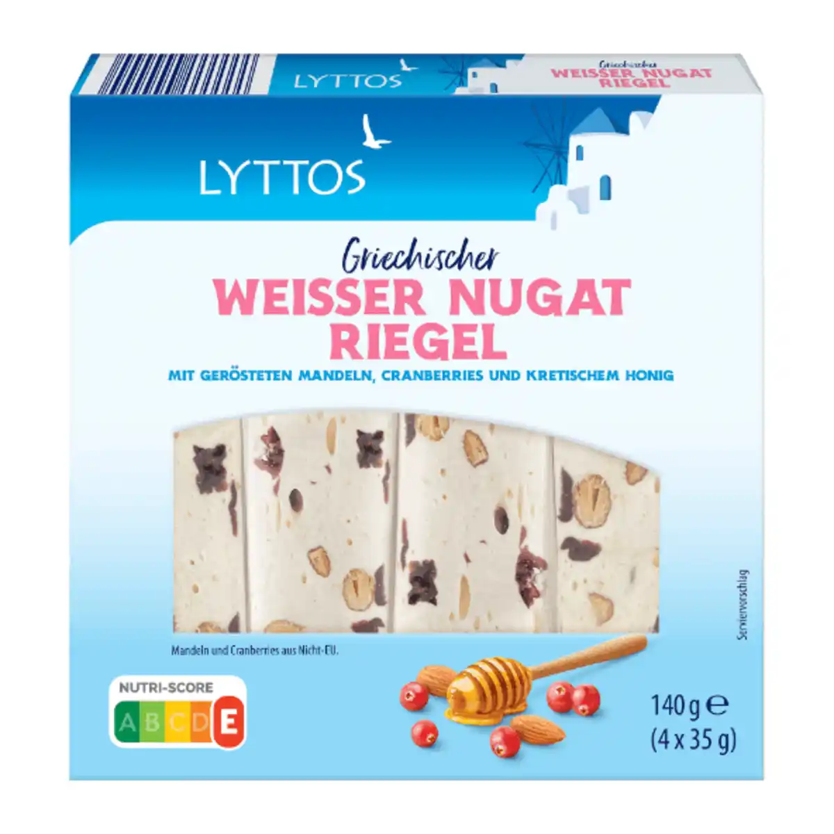 Bild 3 von LYTTOS Soft-Nougat-Riegel 35g