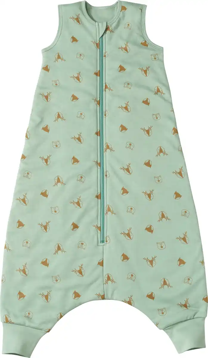 Bild 1 von ALANA Schlafsack mit Beinen 2 TOG mit Waldtier-Muster, grün, 100 cm, 1 St