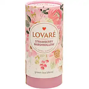 Lovare-Strawberry marshmallow, Aromatisierter Grüner Tee mit...
