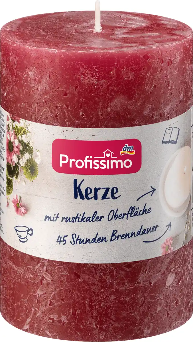 Bild 1 von Profissimo Rustikkerze bordeaux 100/68, 1 St
