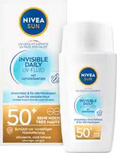 NIVEA SUN Sonnenfluid Gesicht invisible daily LSF 50+, 40 ml