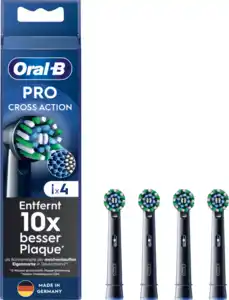 Oral-B Aufsteckbürsten PRO CrossAction schwarz, 4 St