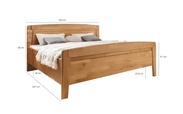Bild 2 von Wiemann - Komfortbett Lausanne, Erle teilmassiv, 180 x 200 cm