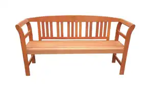 3-Sitzer Gartenbank aus Akazienholz, ca. 157 x 48,5 x 82 cm - Rose