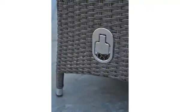 Bild 2 von Wiemann - Garten-Positionsstuhl Barcelona, grau/schwarz