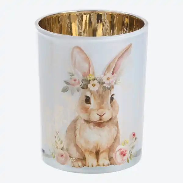 Bild 3 von Kerzenglas mit Hasenmotiv