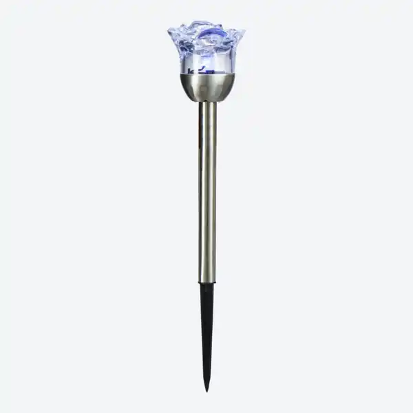 Bild 2 von Solarstecker "Kristallrose" mit Farbwechsel, ca. 8x37 cm