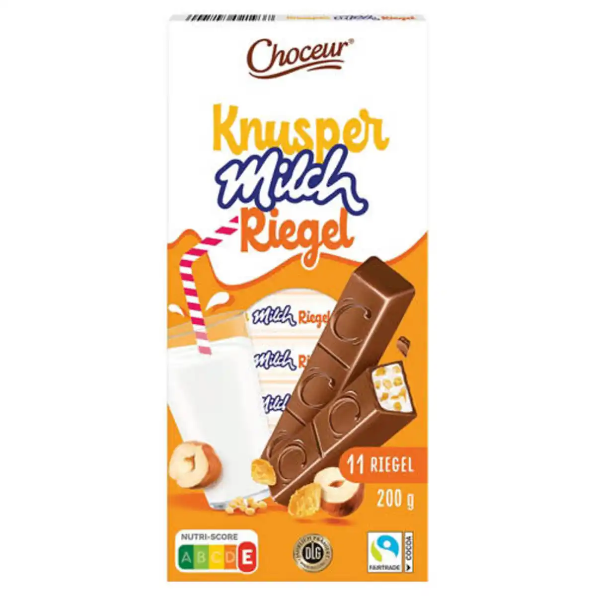 Bild 1 von CHOCEUR Milchriegel Sortiment 200 g, Milch Knusper
