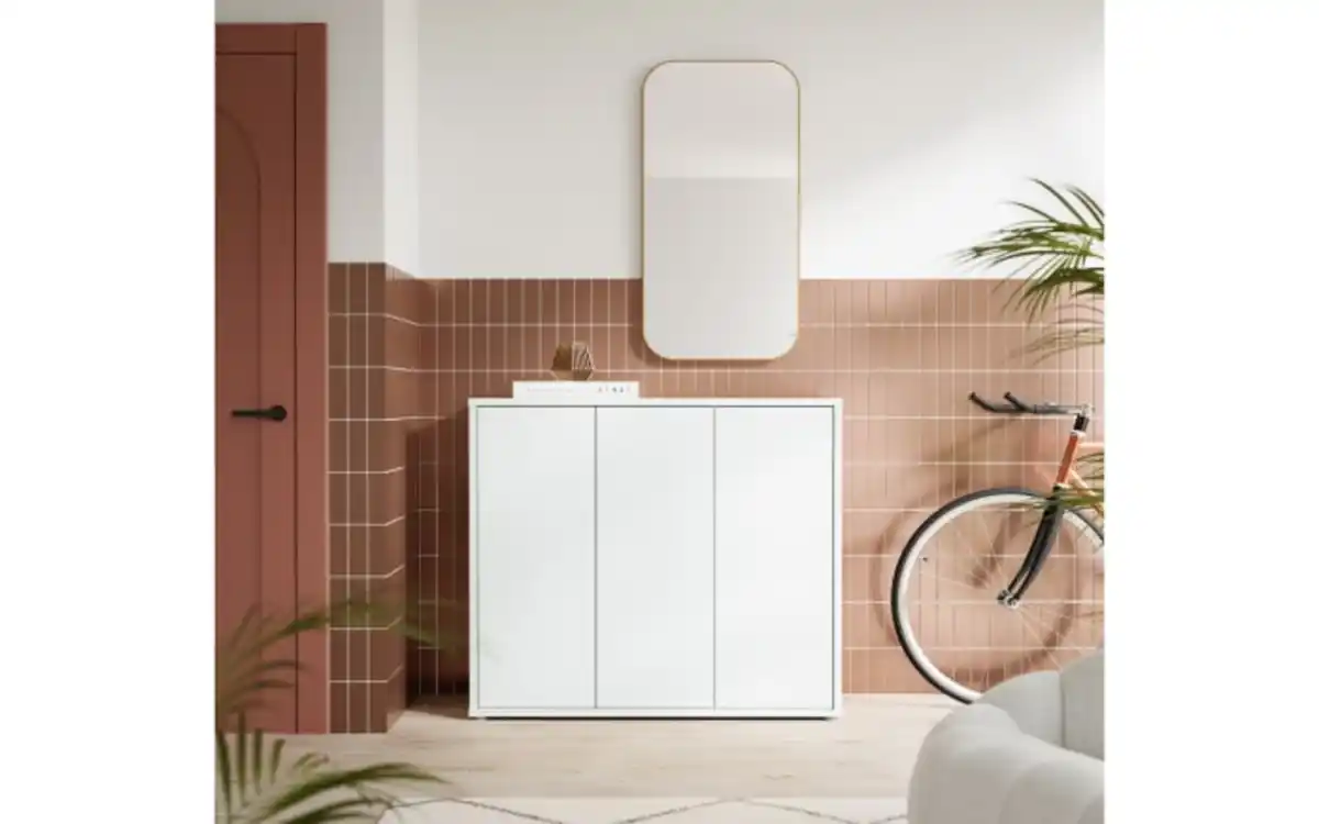 Bild 2 von Forte - Schuhschrank Alice Springs, grau, inkl. Push-to-Open Funktion