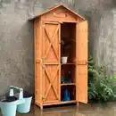 Bild 3 von Werkzeugschrank aus Holz, ca. 88 x 45,5 x 168 cm - Braun