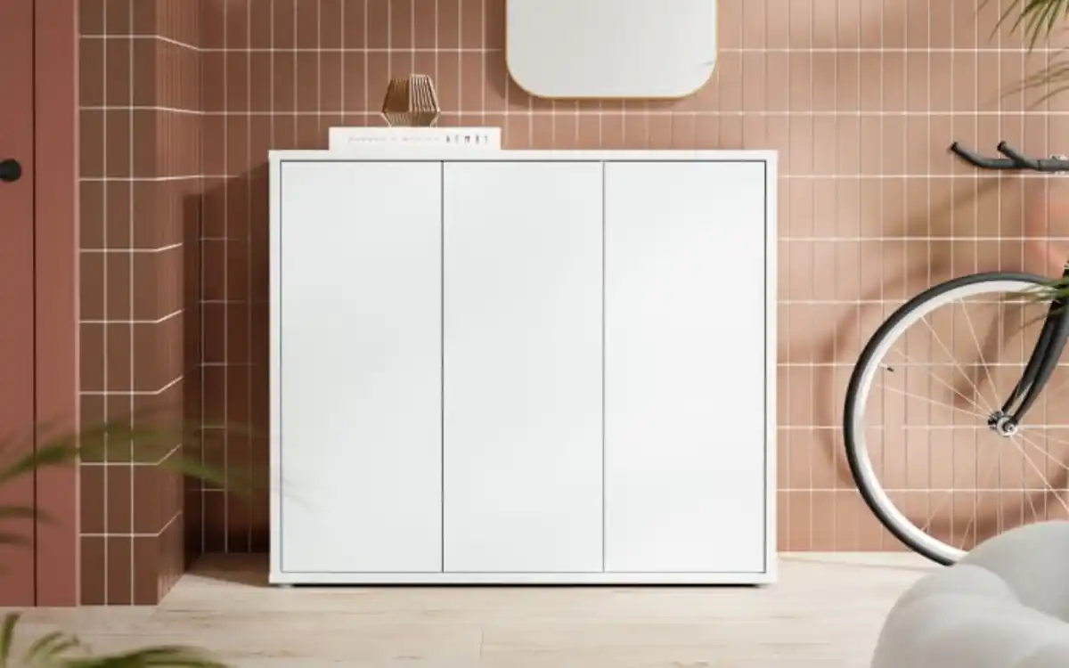 Bild 1 von Forte - Schuhschrank Alice Springs, grau, inkl. Push-to-Open Funktion