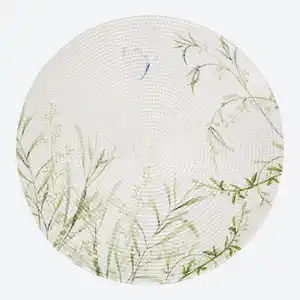 Platzset mit floralem Motiv, Ø ca. 38 cm