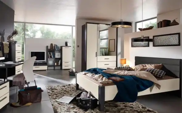 Bild 2 von Mondo - Drehtürenschrank Kosi Plus, champagner/graphit, 201 x 223 cm