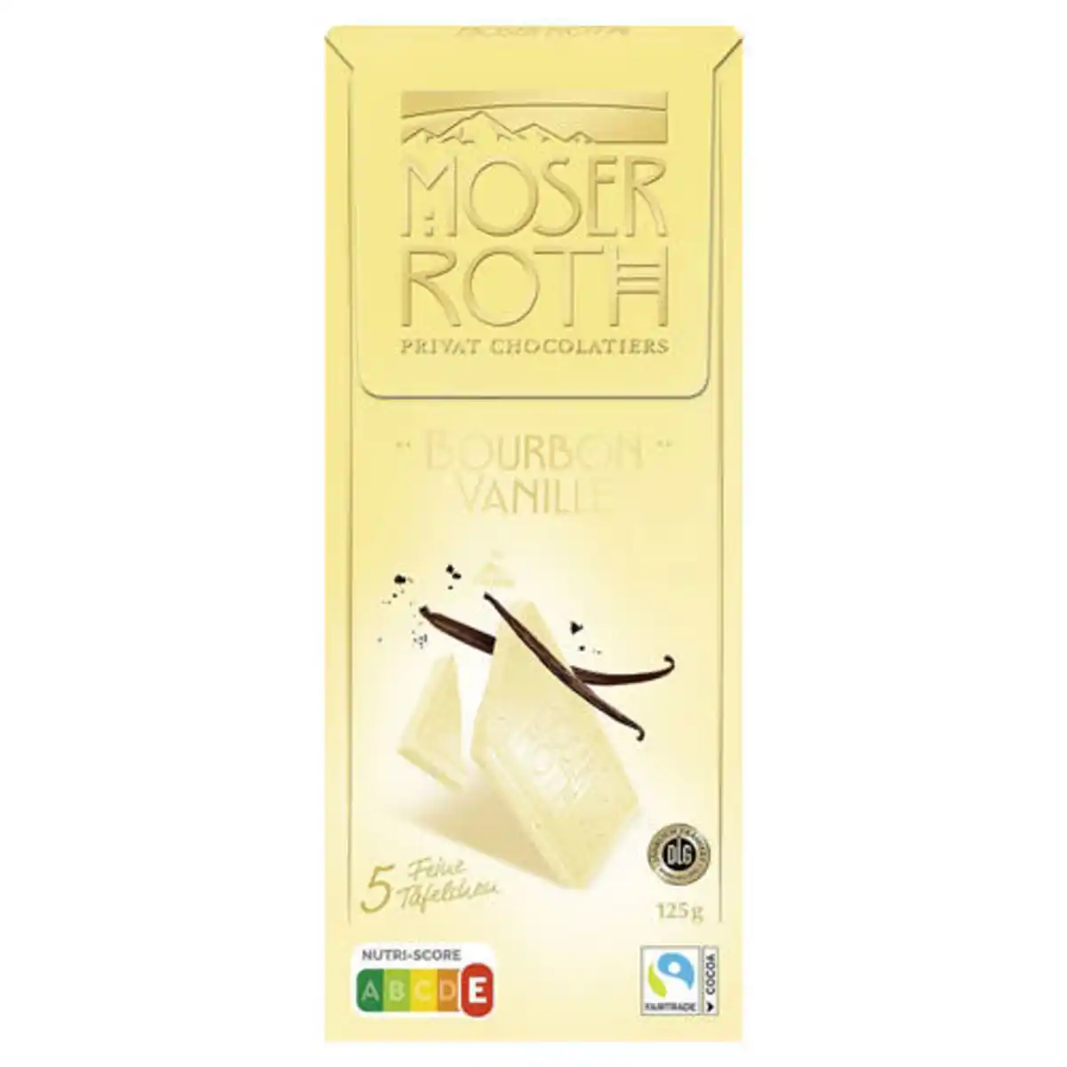 Bild 1 von MOSER ROTH Helle Schokolade 125 g, Bourbon-Vanille