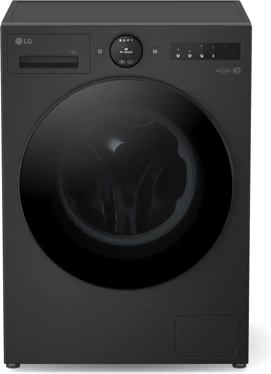 Bild 1 von F4WX801YB Stand-Waschmaschine-Frontlader schwarz, 11 kg, 1350 U/min, 71 dBA