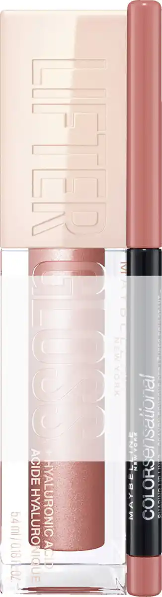 Bild 1 von Maybelline New York 2in1 Set Lifter Gloss 003 Moon und Color Sensational Shaping Lipliner 50 Dusty Rose