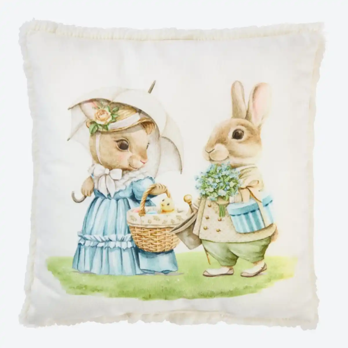 Bild 2 von Dekokissen mit flauschiger Rückseite, ca. 25x25 cm