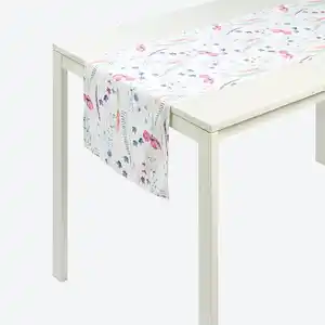 Tischläufer mit Blumen-Muster, ca. 40x140 cm