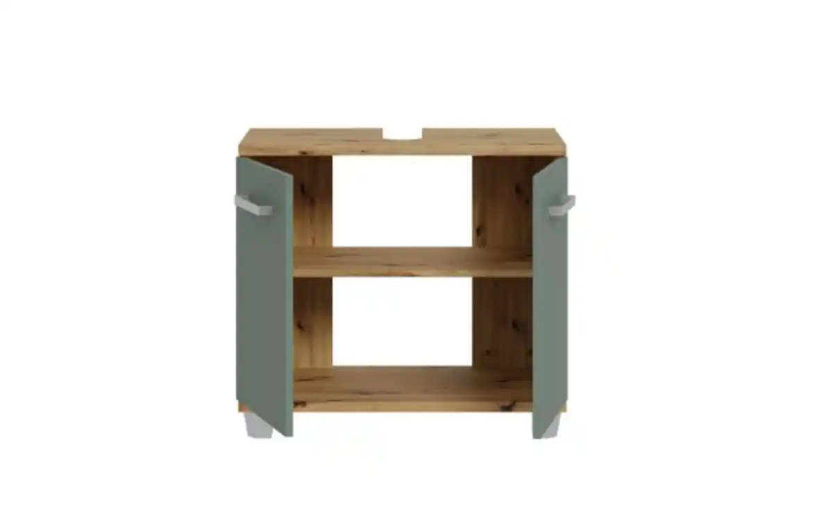 Bild 4 von Forte - Waschbeckenunterschrank Veris, Artisan Eiche-Nachbildung/salbeifarbig