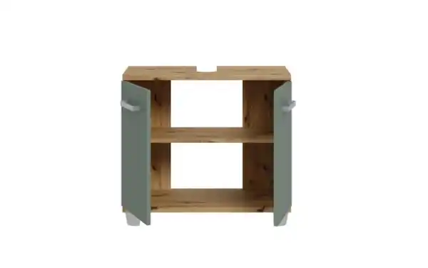 Bild 4 von Forte - Waschbeckenunterschrank Veris, Artisan Eiche-Nachbildung/salbeifarbig