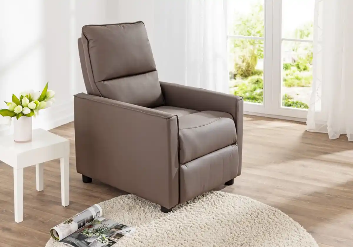 Bild 2 von TV-Sessel Relaxsessel mit verstellbarer Relaxfunktion, gepolstert, ca.  65 x 92 x 100 cm - Braun