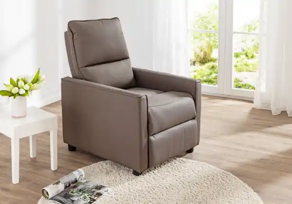 Bild 2 von TV-Sessel Relaxsessel mit verstellbarer Relaxfunktion, gepolstert, ca.  65 x 92 x 100 cm - Braun