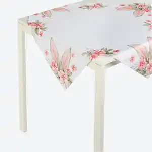 Mitteldecke mit Hasenohren-Motiv, ca. 80x80 cm