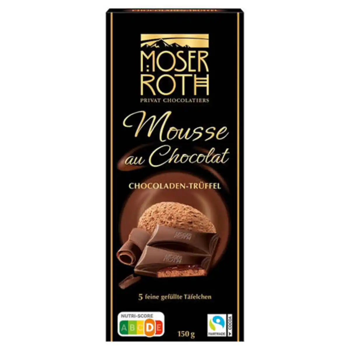 Bild 1 von MOSER ROTH Schokolade "Mousse au Chocolat" 150 g, Chocoladen-Trüffel