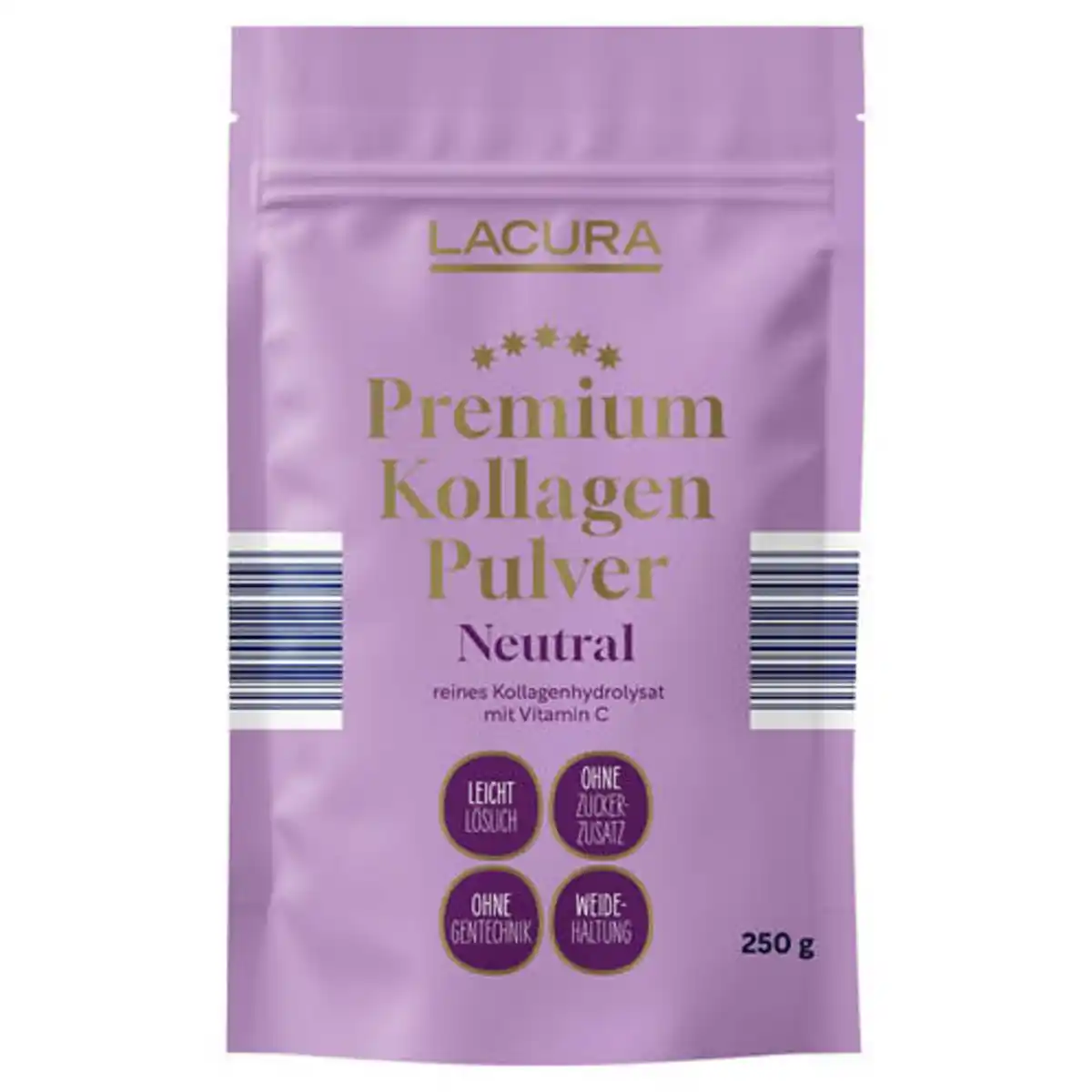 Bild 1 von LACURA Premium Kollagenpulver 250 g, Neutral+Vitamin C