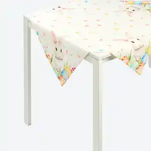 Mitteldecke mit Oster-Motiv, ca. 80x80 cm