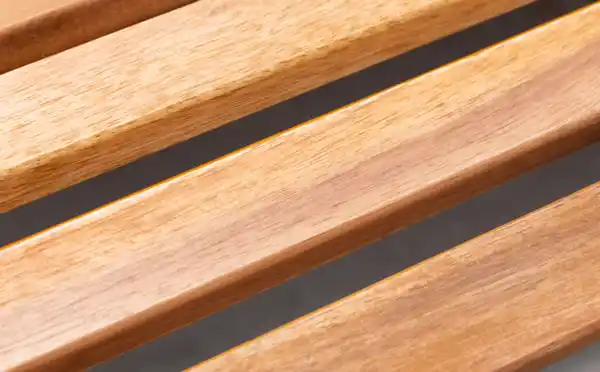 Bild 3 von Ergonomische Doppelschwungliege XXL aus Akazienholz, ca. 150 x 120 x 66/95 cm