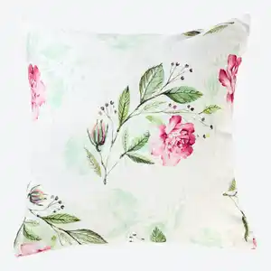 Kissenhülle aus Polyleinen, ca. 40x40 cm