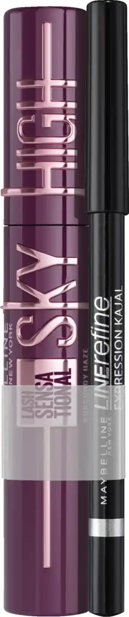 Bild 1 von Maybelline New York New York Set: Lash Senational Sky High Burgundy Haze + Expression Kajal Eyeliner 33 Black