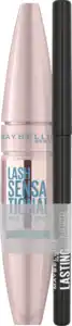 Maybelline New York New York Set: Lash Sensational Fächer Mascara Waterproof + Lasting Automatic Pencil