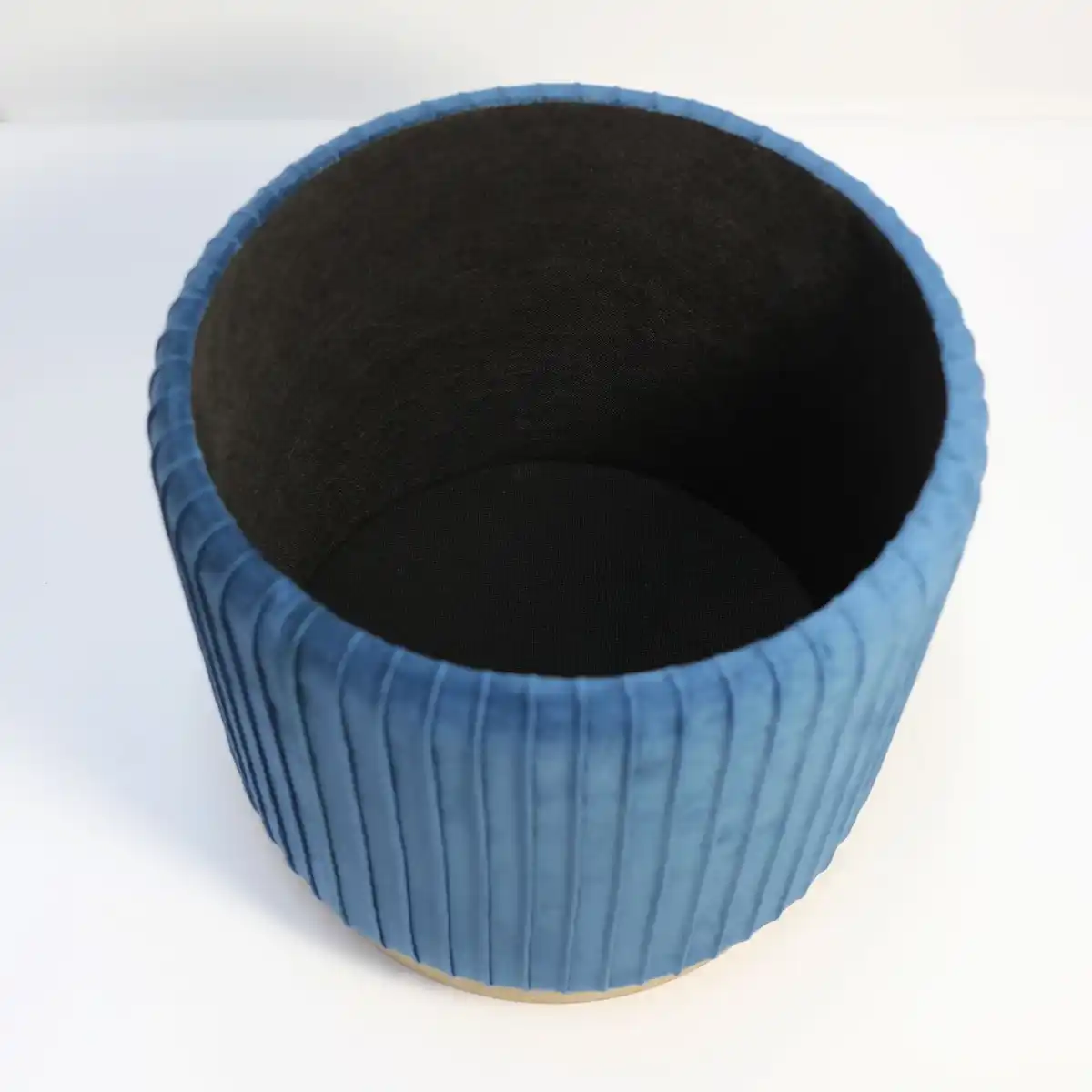 Bild 4 von Sitzhocker mit Stauraum Samt - Blau