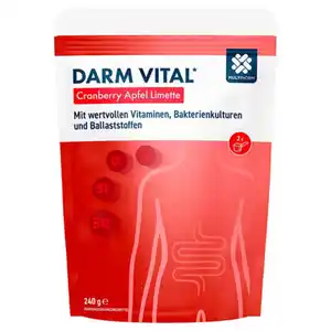 MULTINORM Darm Vital 240 g, Cranberry-Apfel-Limette