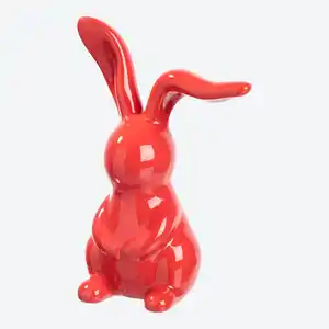 Deko-Hase aus Porzellan, ca. 25x16x10 cm
