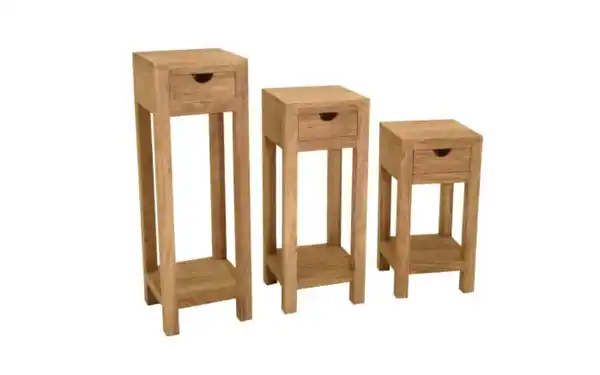 Bild 2 von Wolf Möbel - Blumensäule Yoga, massives Shishamholz