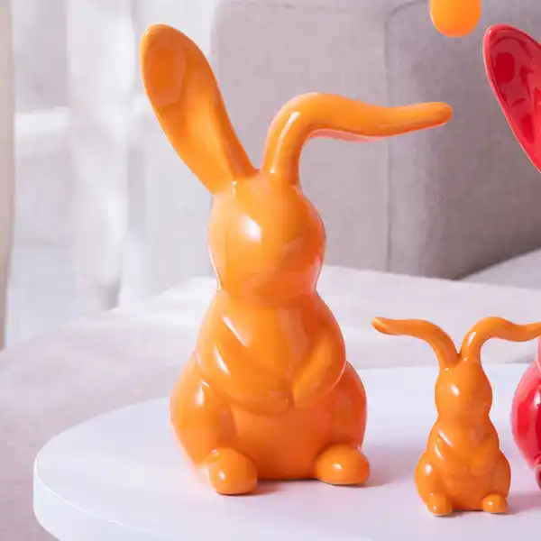 Bild 3 von Deko-Hase aus Porzellan, ca. 25x16x10 cm