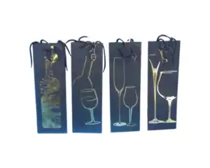 novooo Flaschentüte schwarz/gold