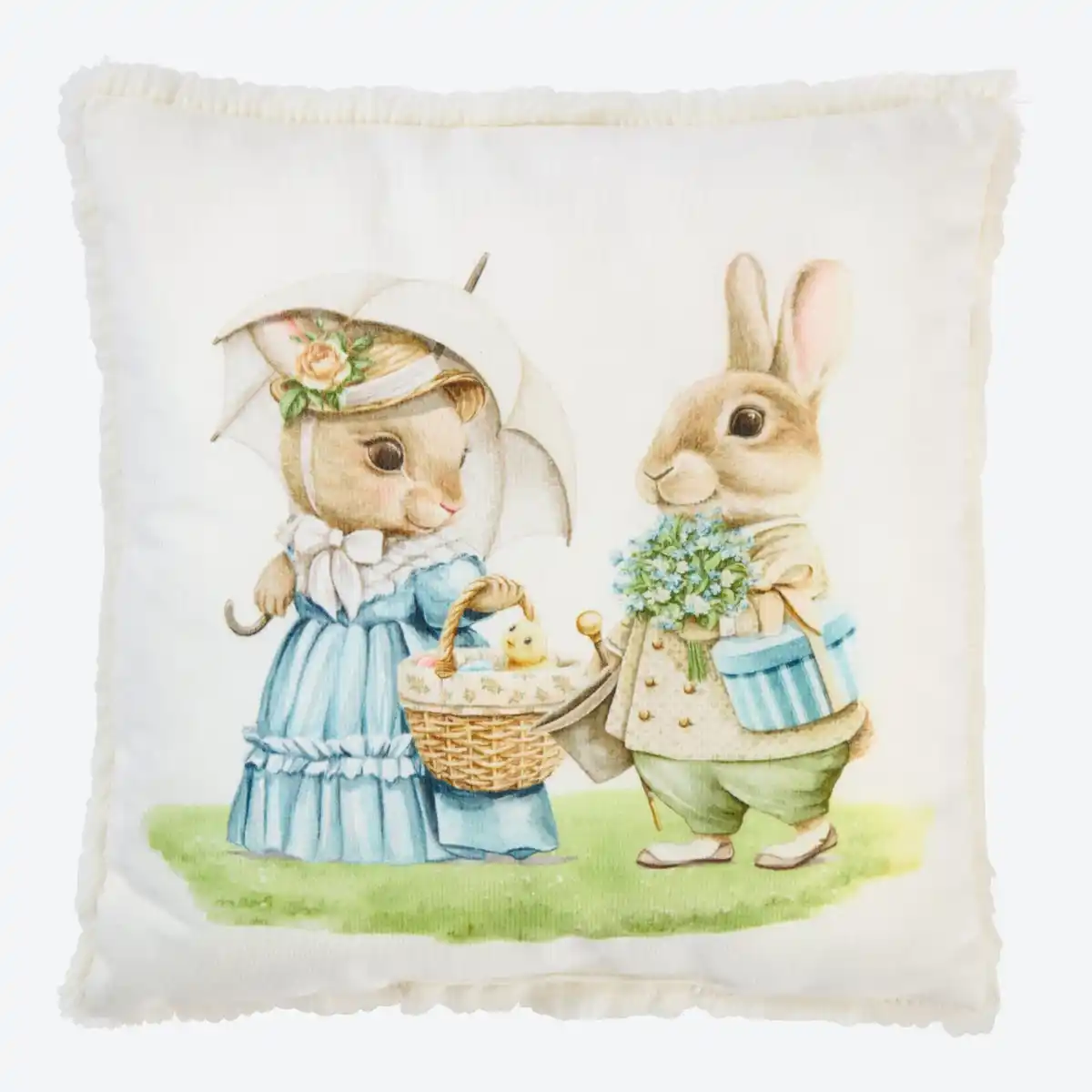 Bild 3 von Dekokissen mit flauschiger Rückseite, ca. 25x25 cm