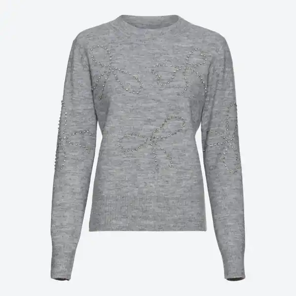 Bild 2 von Damen-Pullover mit Hotfix-Steinen