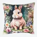 Bild 1 von Kissenhülle mit Hasen-Aufdruck, ca. 40x40 cm
