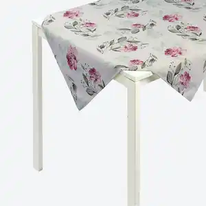 Mitteldecke aus Polyleinen, ca. 80x80 cm